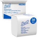 Scott® Hygienic Bath Tissue, 2-Ply, 250 Wipe Pack, 36 Packs