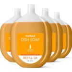 Method® Dish Soap Refill Tub, Clementine Scent, 54-oz., 4 Tubs