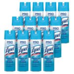 Lysol® Pro Disinfectant Spray, Fresh Scent, 12 Aerosol Cans
