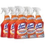 LYSOL Brand Kitchen Pro Antibacterial Cleaner, Citrus Scent, 22 oz Spray Bottle, 9/Carton