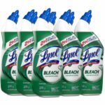 LYSOL Brand Disinfectant Toilet Bowl Cleaner with Bleach, 24 oz, 9/Carton