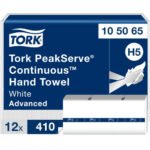 Tork® Continuous Multifold Paper Towels, 1-Ply, White, 4920 Towels