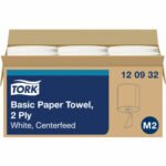 Tork® Center-Pull Paper Towels, 2-Ply, White, 6 Rolls