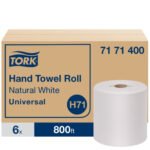Tork® Universal Hardwound Roll Paper Towels, White, 800-ft., 6 Rolls