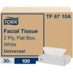 Tork® Universal Facial Tissue, 2-Ply, 100 Tissue Box, 30 Boxes